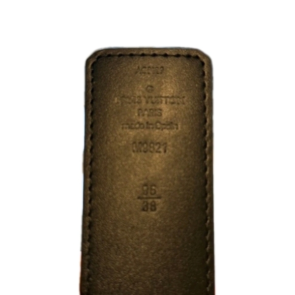Louis Vuitton Reversible Brown/ Black (Unisex) Monogram LV Logo Belt Size 95/38 - Picture 5 of 8